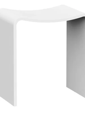 Výhodná Nabídka KORAL koupelnová stolička 40x43x30cm, solid surface, bílá mat
