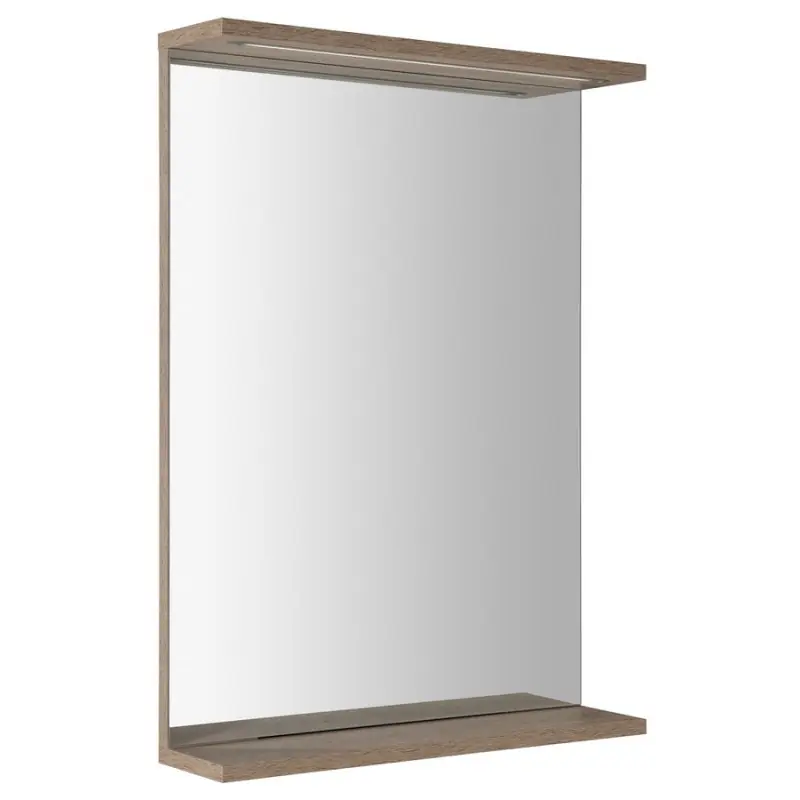 KORIN STRIP zrcadlo s LED osvětlením 50x70x12cm, dub platin Laatste Versie