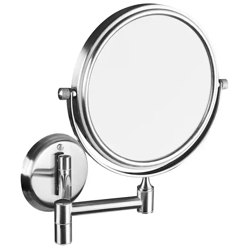 Kosmetické zrcátko závěsné, Ø 140mm, oboustranné, chrom Koopje