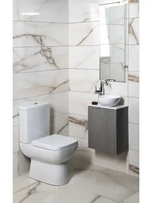 Koupelnový set LATUS X 40, dub stříbrný/bílá Blesková Nabídka