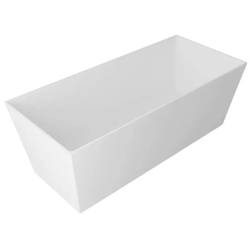 Lage Prijs KVADRIE vana 1590x650x550mm, litý mramor, objem 360l, bílá lesk