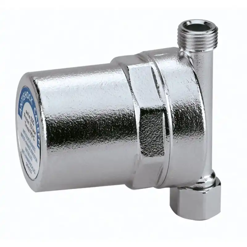 CALEFFI 525 3/8” F matice x 3/8” M, Kompenzátor hydraulických rázů k bateriím Vysoce Kvalitní