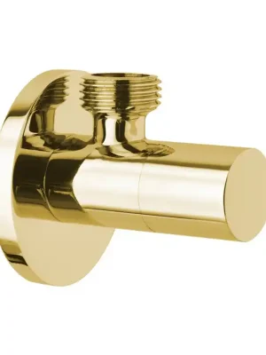 Exclusieve Akce Rohový ventil s rozetou, kulatý, 1/2"x3/8", zlato