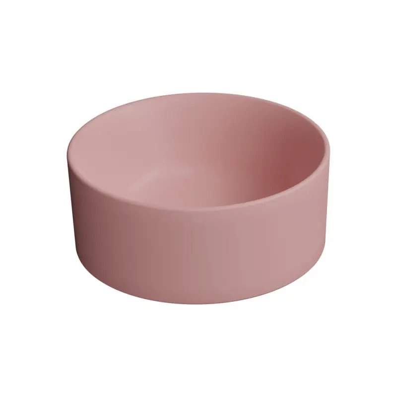 Nieuw KUBE X keramické umyvadlo na desku, průměr 32cm, blush mat