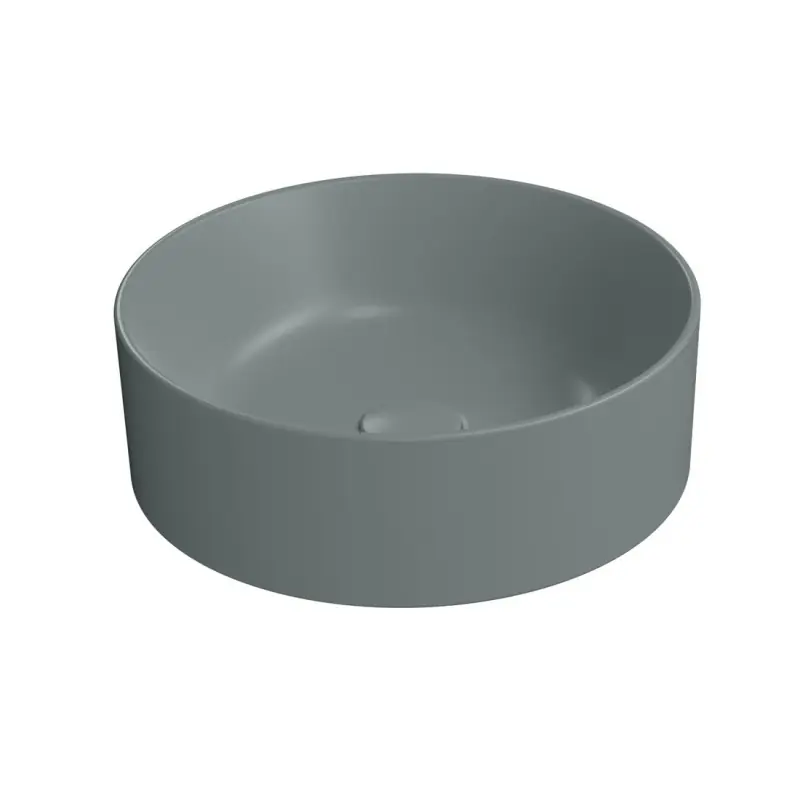 KUBE X keramické umyvadlo na desku, průměr 40cm, agave mat Hete Deal