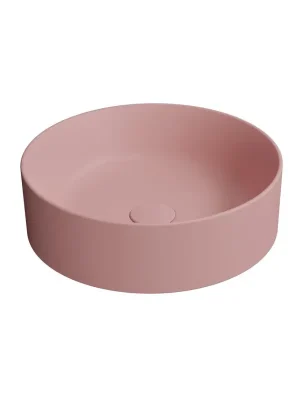 Gratis Retour KUBE X keramické umyvadlo na desku, průměr 40cm, blush mat