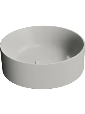 Betaalbaar KUBE X keramické umyvadlo na desku, průměr 40cm, cenere mat