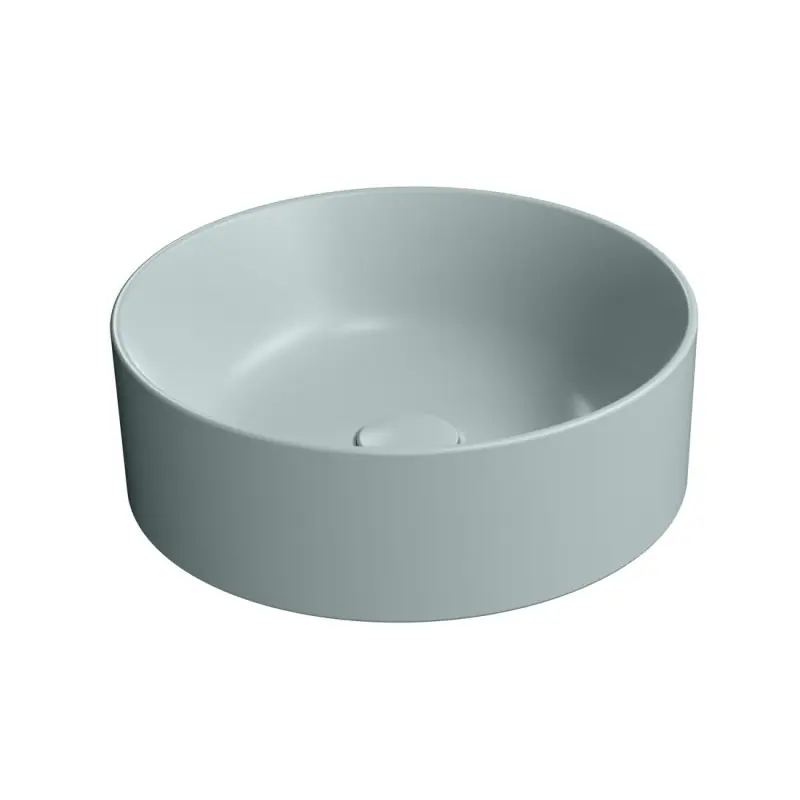 KUBE X keramické umyvadlo na desku, průměr 40cm, ghiaccio mat Gecertificeerd