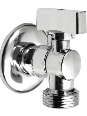 Levný Pračkový kulový ventil se zpětným ventilem 1/2"x3/4" - L, chrom