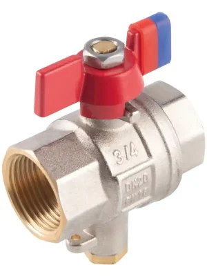 Kulový plnoprůtočný kohout s připoj na čidla motýlek MM 3/4" Premium