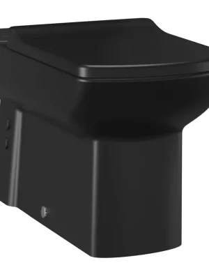 Veilige Betaling LARA WC mísa pro kombi, spodní/zadní odpad, 35x64cm, černá mat