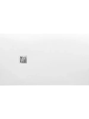 Veilige Betaling MITIA sprchová vanička z litého mramoru, obdélník 140x90x3 cm, bílá