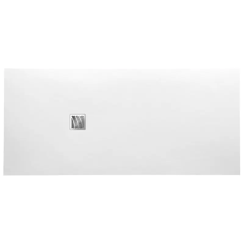 Veilige Betaling MITIA sprchová vanička z litého mramoru, obdélník 140x90x3 cm, bílá