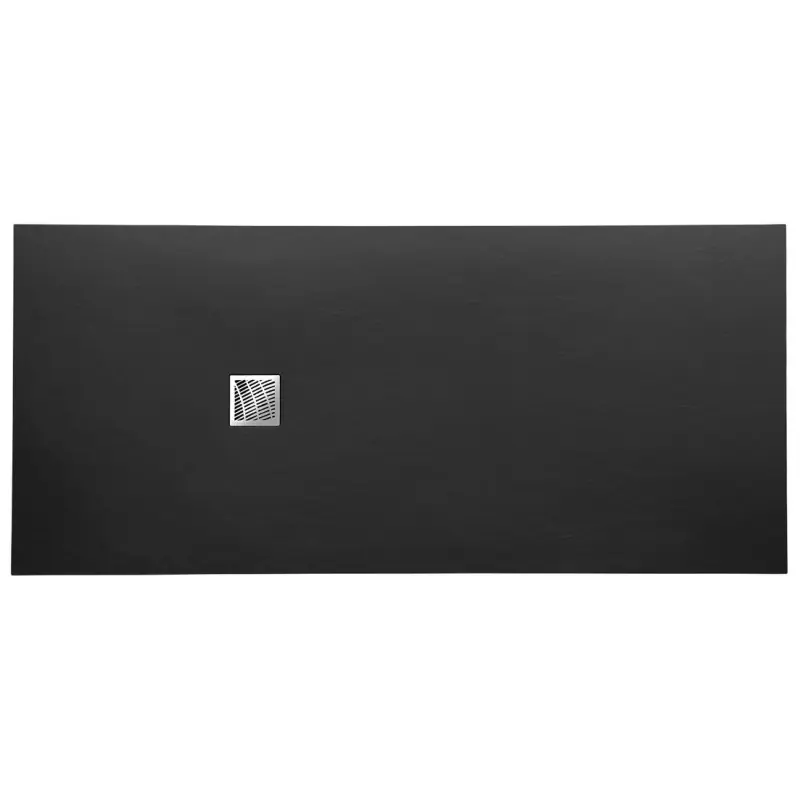 Direct Verzonden MITIA sprchová vanička z litého mramoru, obdélník 200x90x3 cm, černá