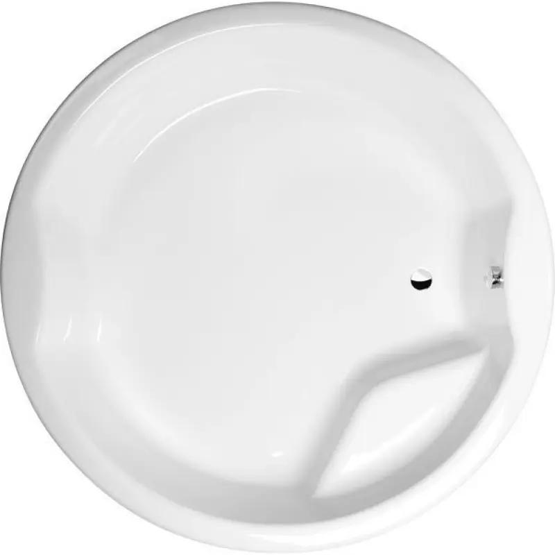 Fabrieksprijs ROYAL ROUND kulatá vana s konstrukcí 172x172x49cm, bílá