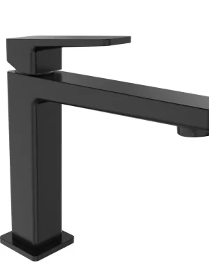 Aanbieding TURSI stojánková umyvadlová baterie bez výpusti, výška 190mm, černá mat