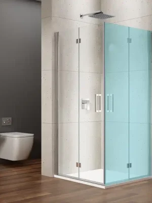 Weekendaanbieding LORO sprchové dveře pro rohový vstup 900mm, čiré sklo