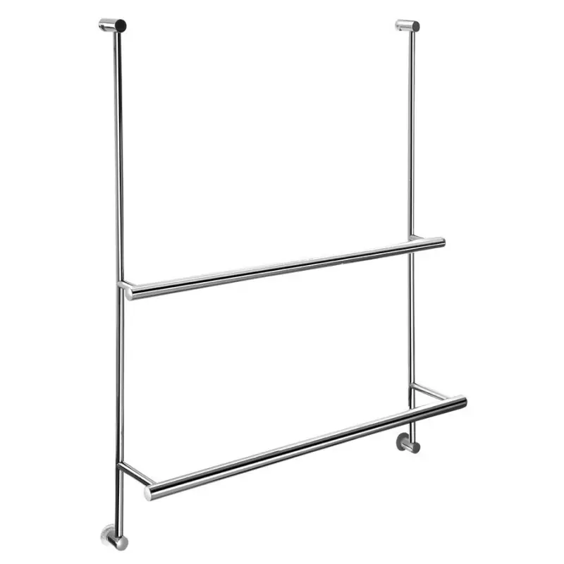 Korting Závěsný držák ručníků na sprchovou zástěnu 600x730x125mm, chrom