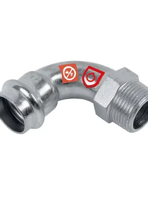 FRABOPRESS C-STEEL oblouk s vnějším závitem 18 mm x 1/2" Cenový Hit