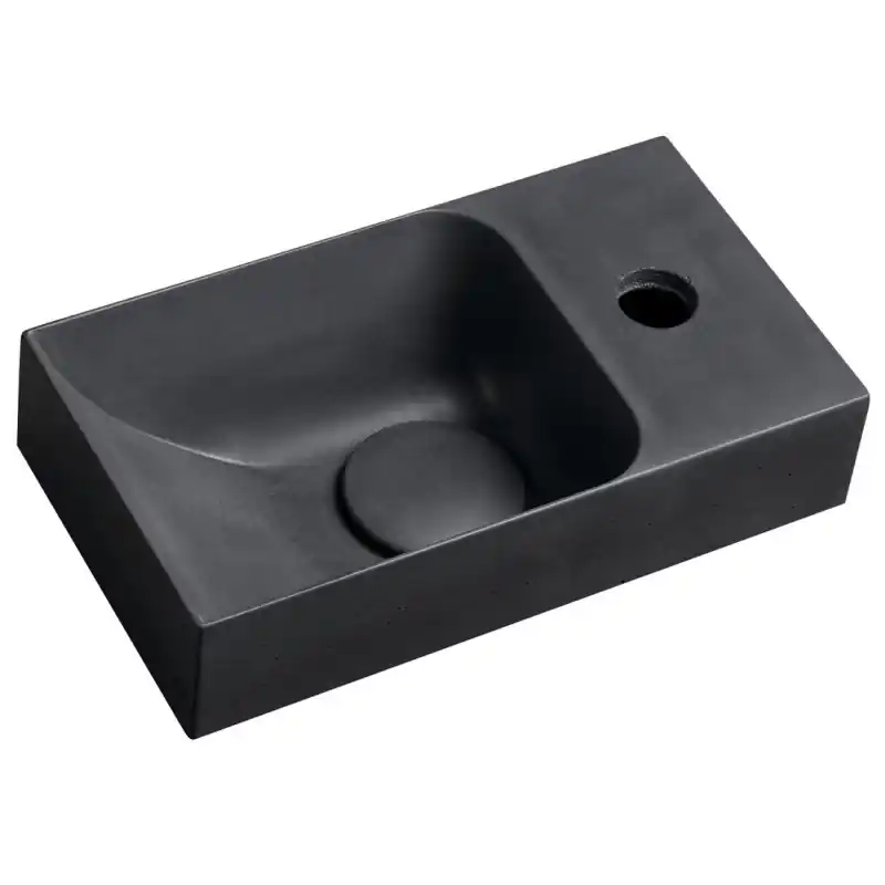 Lage Kosten PICCOLINO betonové umývátko 30,8x17cm, baterie vpravo, antracit