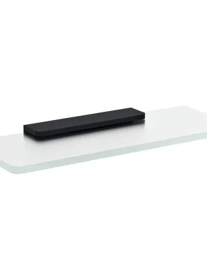 PIRENEI skleněná police 200mm, černá/mléčné sklo Cenově Výhodný