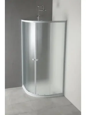 Nízká Cena ARLEN čtvrtkruhová sprchová zástěna 800x800 mm, sklo BRICK