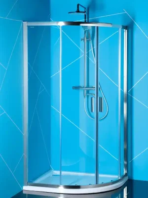 Aanbieding EASY LINE čtvrtkruhová sprchová zástěna 900x800mm, čiré sklo