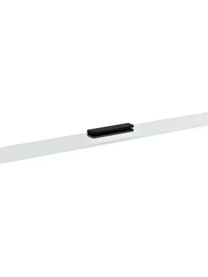 PIRENEI skleněná police 800mm, černá/čiré sklo Super Cena