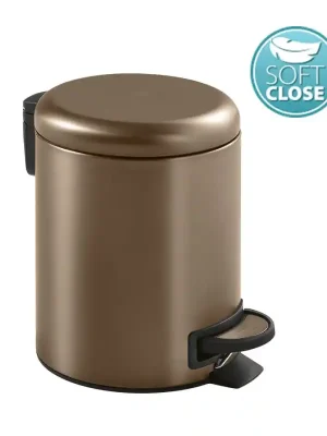 Značkový POTTY odpadkový koš 5l, Soft Close, měď mat