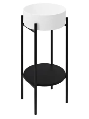PUNO podstavec s umyvadlem 375x870x448xmm, černá Nízká Cena