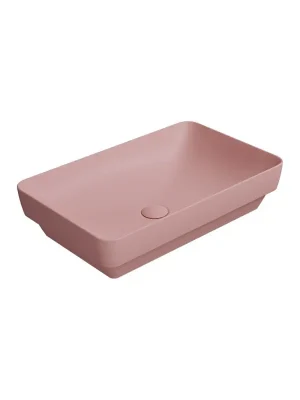 PURA keramické umyvadlo na desku 60x38cm, blush mat Veilige Betaling