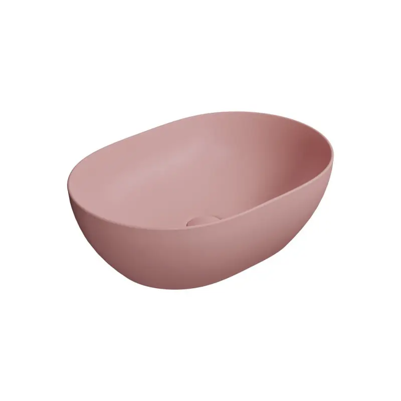 PURA keramické umyvadlo na desku, 50x35cm, blush mat Direct Verzonden