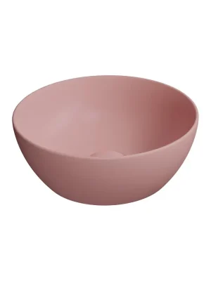 Meest Verkocht PURA keramické umyvadlo na desku, průměr 32cm, blush mat