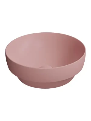 PURA keramické umyvadlo na desku, průměr 40cm, blush mat Voordeelprijs