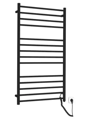 REDONDO elektrický sušák ručníků, kulatý, 630x1160 mm, 130 W, černá Oblíbený