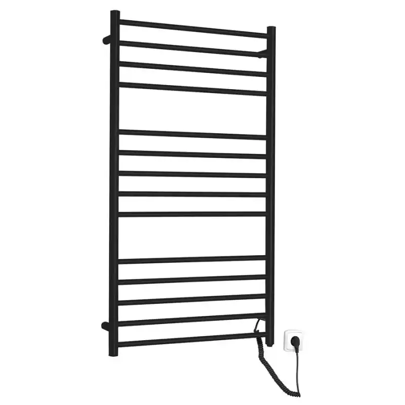 REDONDO elektrický sušák ručníků, kulatý, 630x1160 mm, 130 W, černá Populair