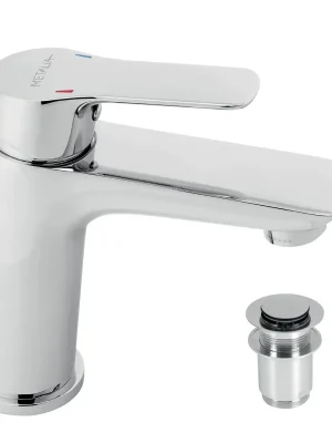 Umyvadlová baterie s výpustí Metalia 54, chrom Weekendaanbieding