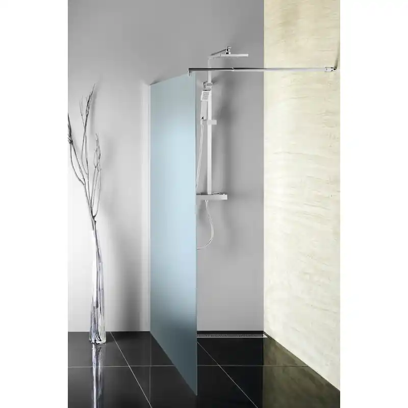 WALK-IN zástěna jednodílná k instalaci na zeď, 700x1900 mm, sklo Brick Express Levering