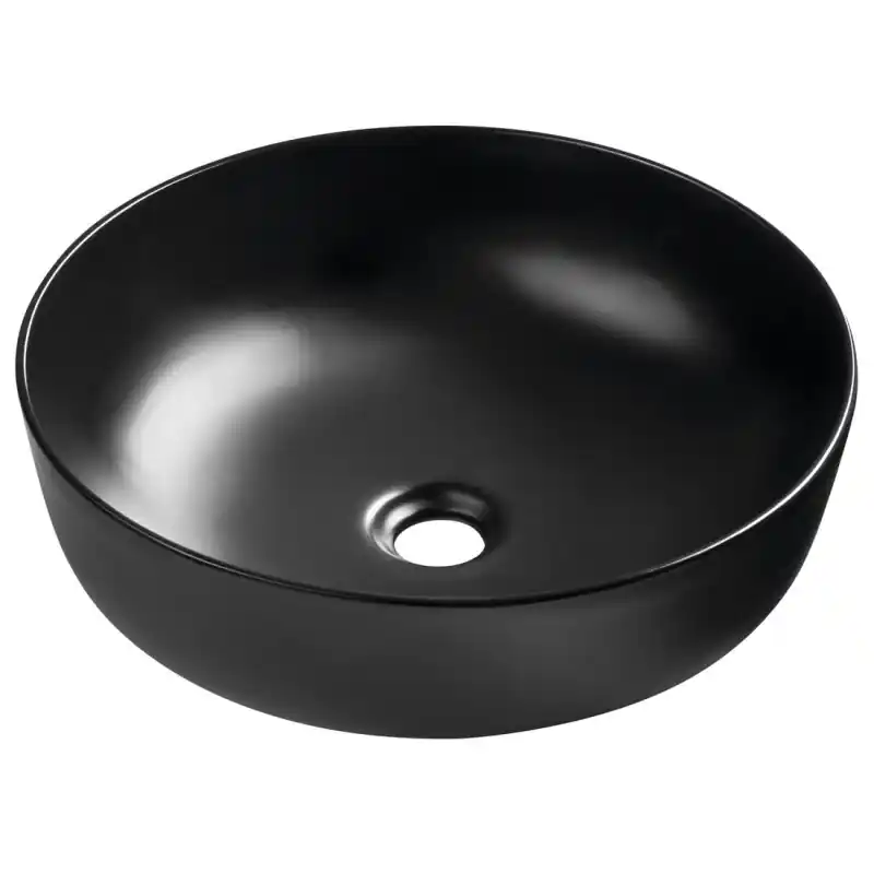 RONDEA keramické umyvadlo na desku Ø 41cm, černá mat Op = Op