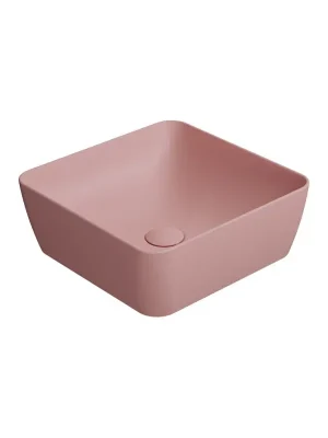 SAND/NUBES keramické umyvadlo na desku 38x38cm, blush mat Lage Kosten