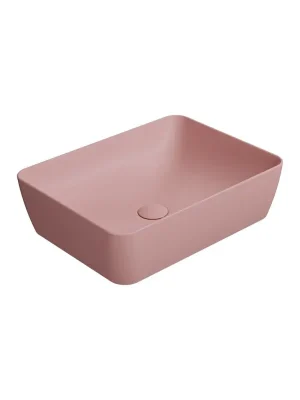 SAND/NUBES keramické umyvadlo na desku 50x38cm, blush mat Lage Prijs