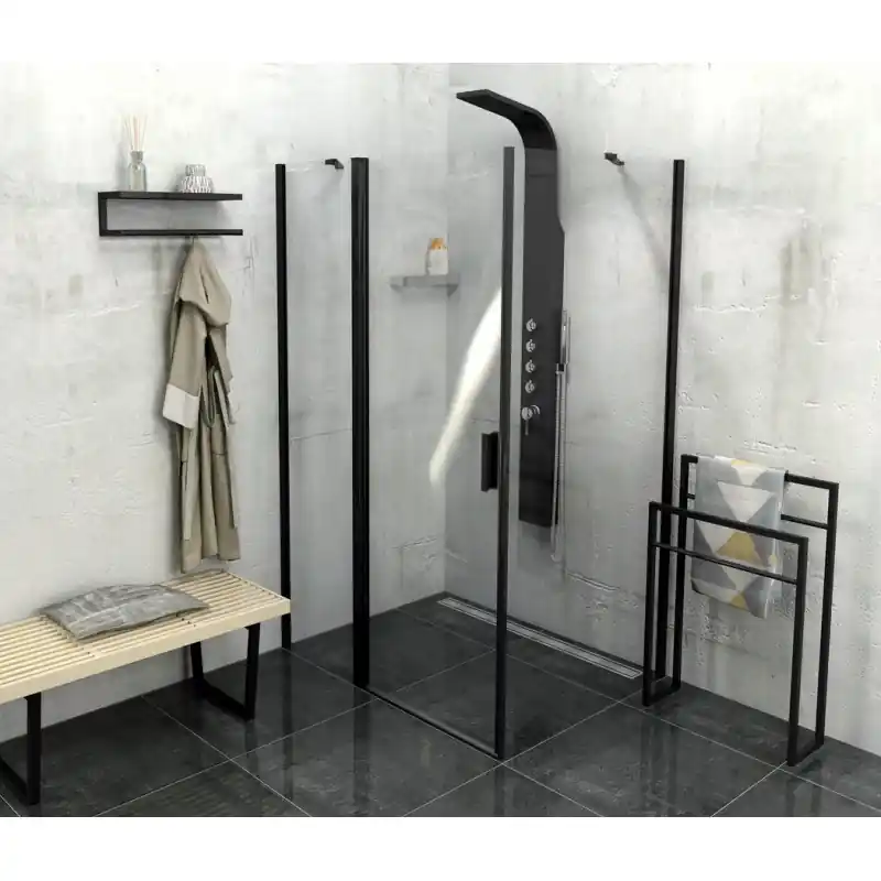 Veilige Betaling Zoom Line Black obdélníkový sprchový kout 1200x1000mm L/P varianta