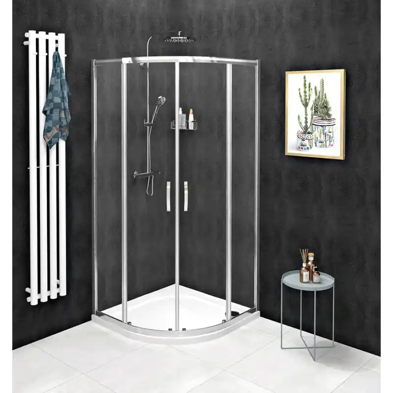 Seizoensaanbieding SIGMA SIMPLY čtvrtkruhová sprchová zástěna 1000x800 mm, R550, čiré sklo