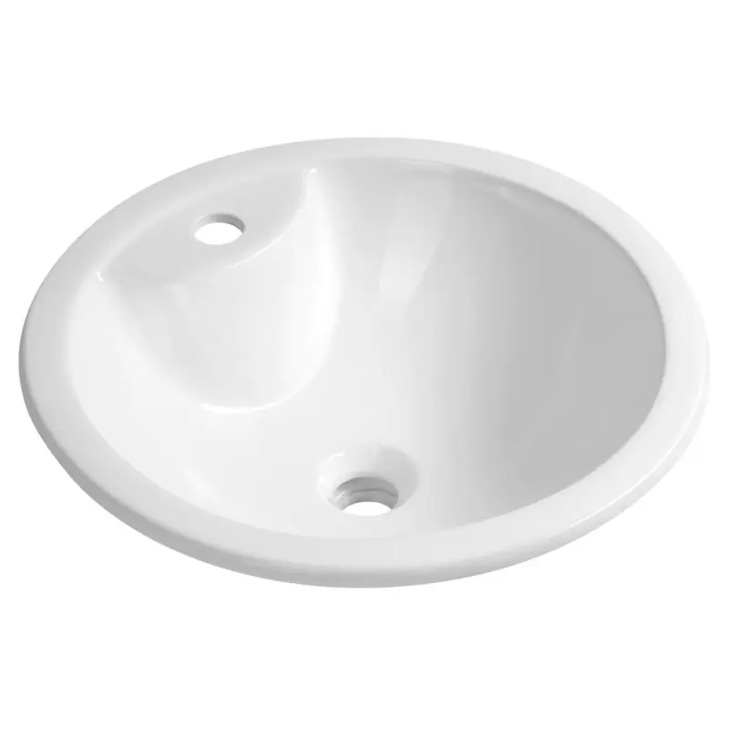 SHIPRA keramické umyvadlo zápustné, průměr 46cm, bílá Bestel Nu