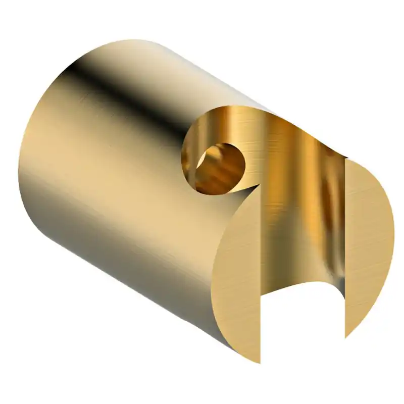 Držák sprchy kulatý, pevný, zlato mat Actieprijs