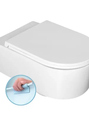 SISTEMA A závěsná WC mísa, Rimless, 36x53,5cm, bílá Op = Op