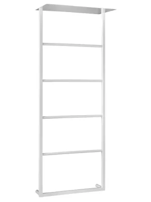 Značkový SKA nástěnný sušák ručníků s policí 454x1184x252mm, bílá mat