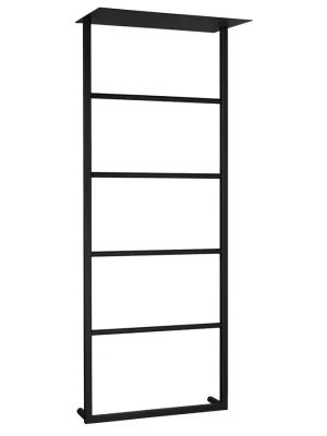 SKA nástěnný sušák ručníků s policí 454x1184x252mm, černá mat Přímo Od Výrobce