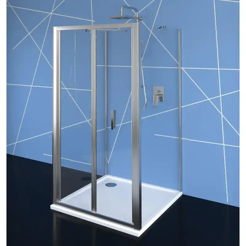 Lage Prijs EASY LINE třístěnný sprchový kout 800x800mm, skládací dveře, L/P varianta, čiré sklo