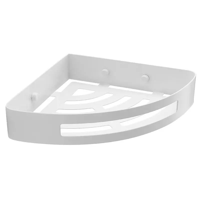 Koop Online SMART rohová polička do sprchy, 210x45x210mm, bílá matná